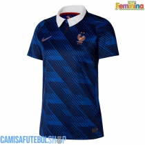 Camisa de time de futebol França Replicas 1º Equipamento Feminina Mundo 2026 Manga Curta